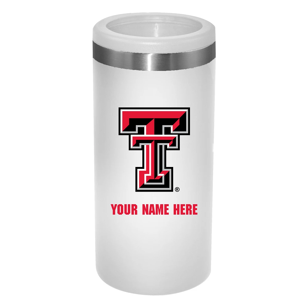 Texas Tech Red Raiders 12oz. Personalized Slim Can Holder