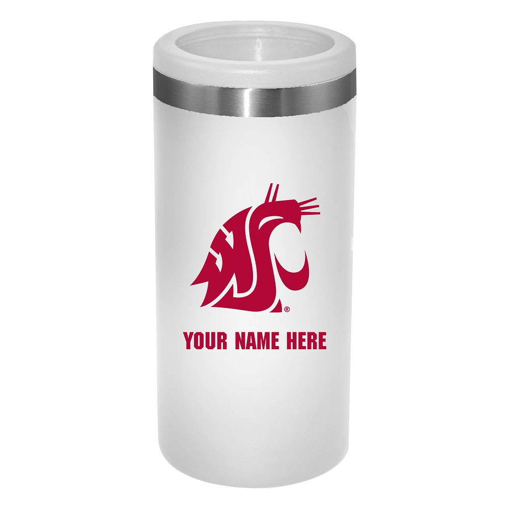 Washington State Cougars 12oz. Personalized Slim Can Holder