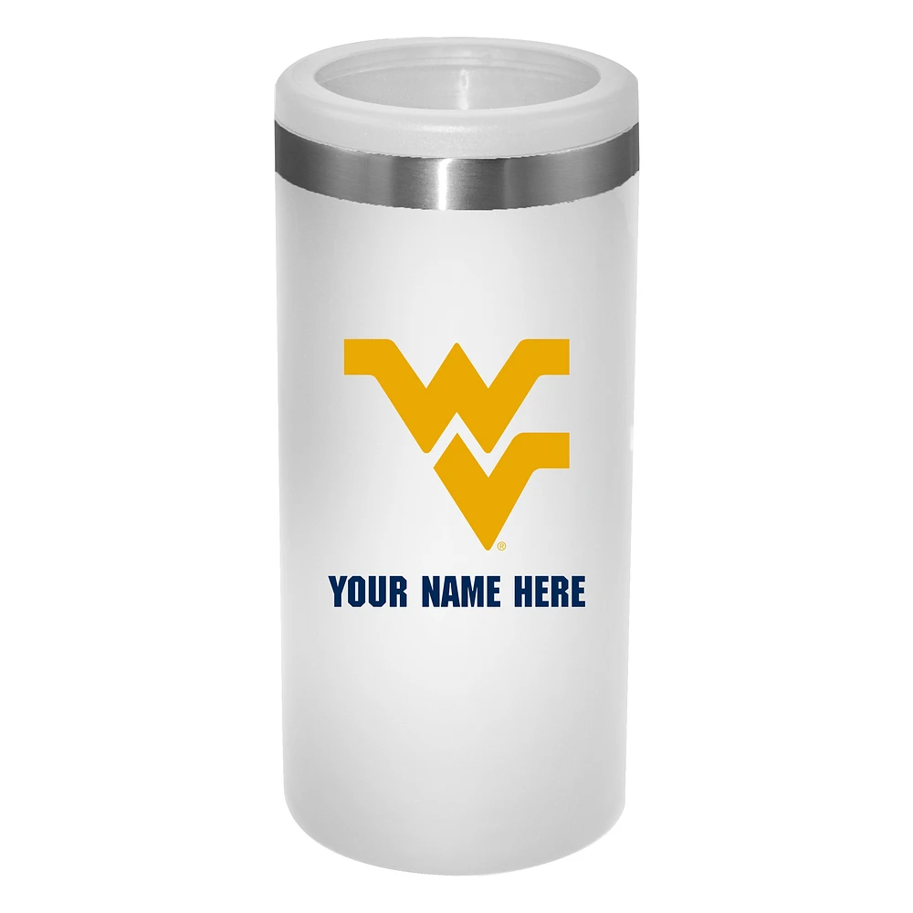 West Virginia Mountaineers 12oz. Personalized Slim Can Holder