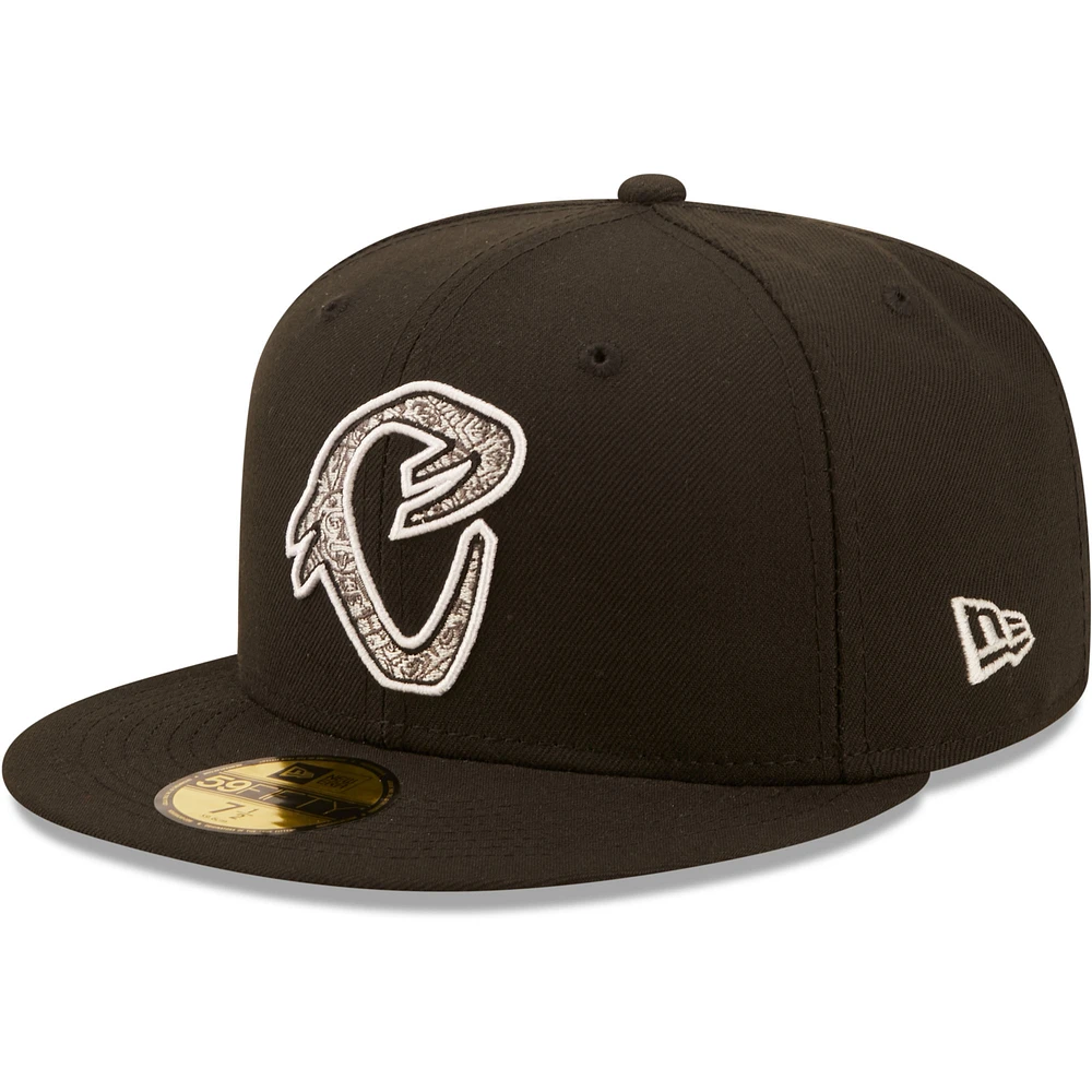 Men's New Era Black Cucuys de San Bernardino Copa De La Diversion Team 59FIFTY Fitted Hat