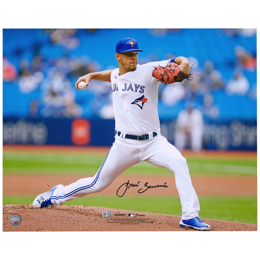 Jose Berrios Toronto Blue Jays Autographed 16" x 20" Pitching Photograph