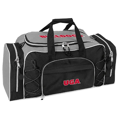 Gray Georgia Bulldogs Action Duffel Bag