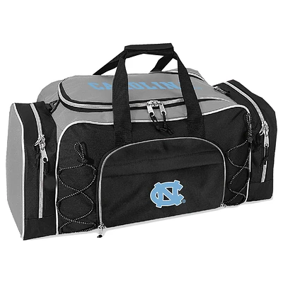 Gray North Carolina Tar Heels Action Duffel Bag