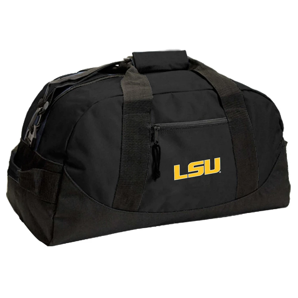 Black LSU Tigers Dome Duffel Bag