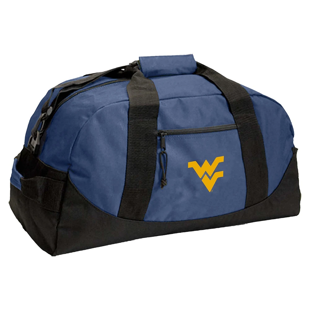 Navy West Virginia Mountaineers Dome Duffel Bag