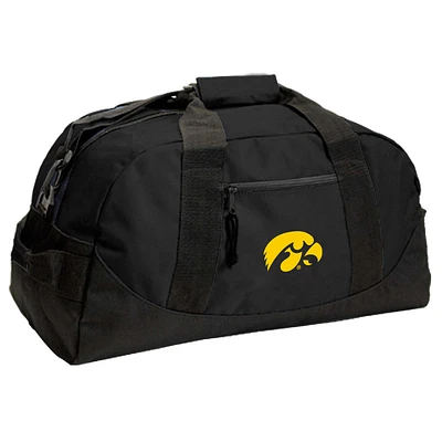 Black Iowa Hawkeyes Dome Duffel Bag