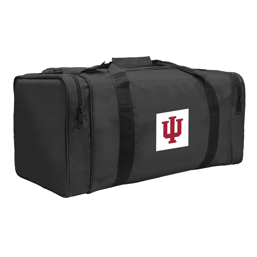 Black Indiana Hoosiers Gear Pack Square Duffel Bag