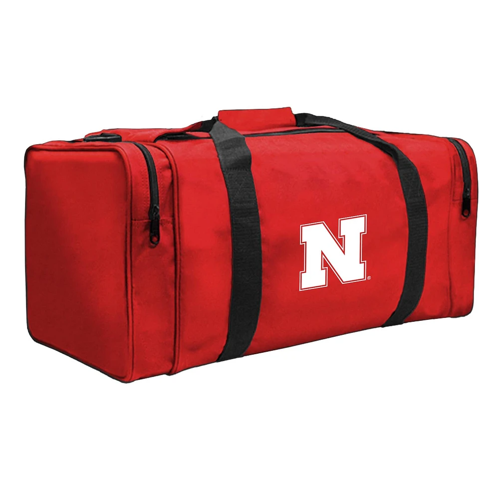 Scarlet Nebraska Huskers Gear Pack Square Duffel Bag