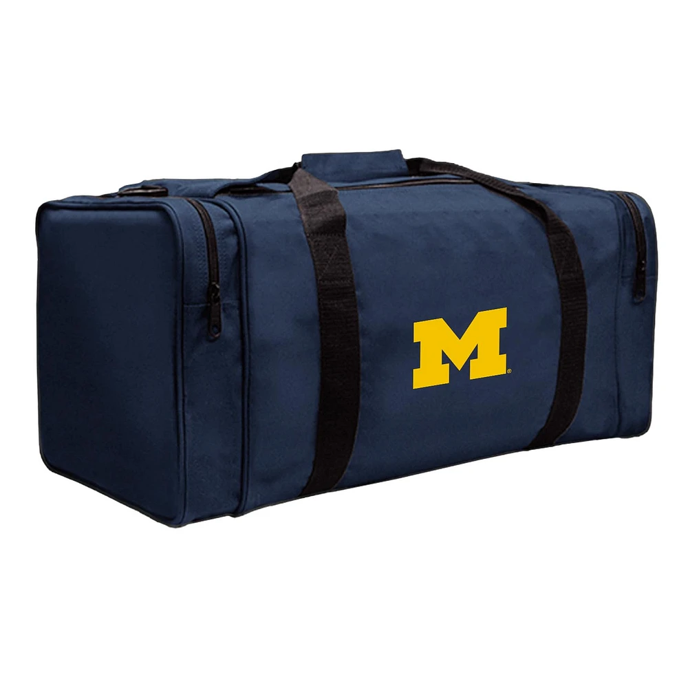 Navy Michigan Wolverines Gear Pack Square Duffel Bag