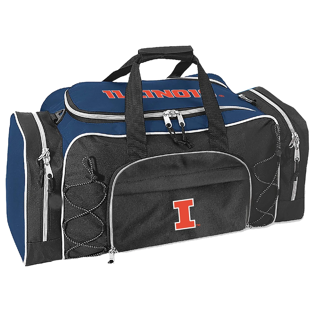 Navy Illinois Fighting Illini Action Pack Duffel