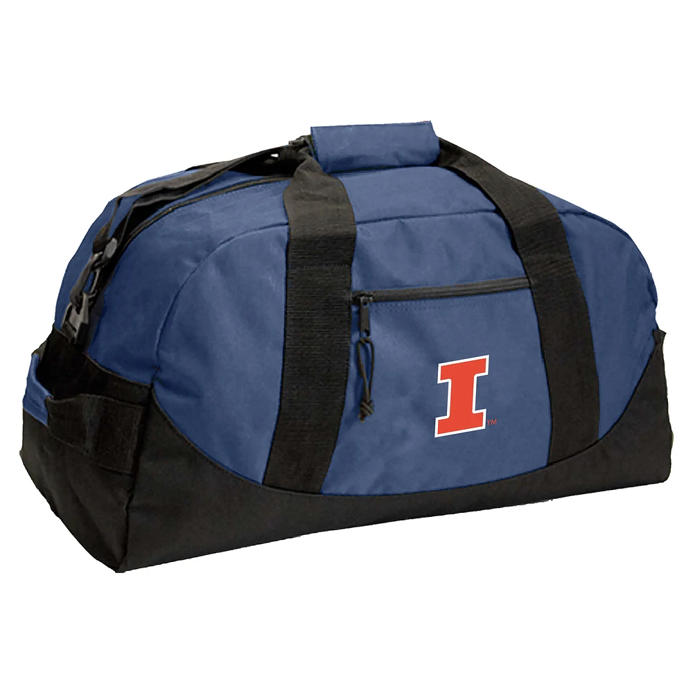 Navy Illinois Fighting Illini Dome Duffel