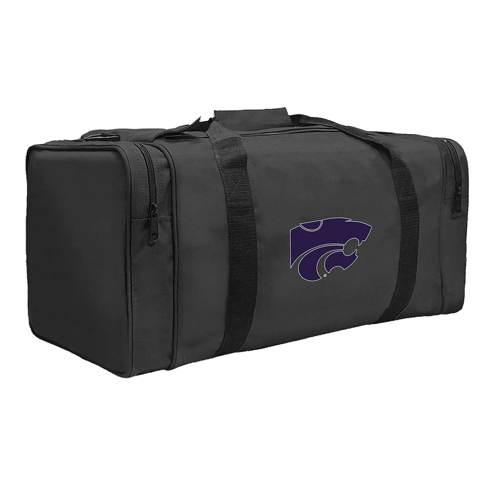 Black Kansas State Wildcats Gear Pack Square Duffel