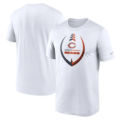 Men's Nike White Chicago Bears Icon Legend Performance T-Shirt
