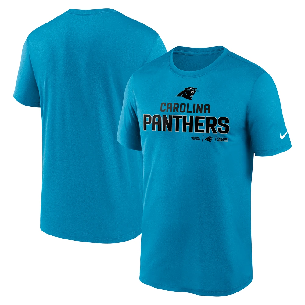Men's Nike Blue Carolina Panthers Legend Community Performance T-Shirt