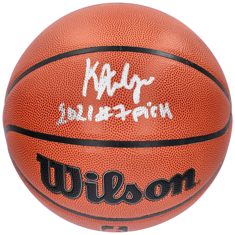 Jonathan Kuminga Golden State Warriors Autographed Wilson Indoor/Outdoor Basketball with ''2021 #7. Pick'' Inscription