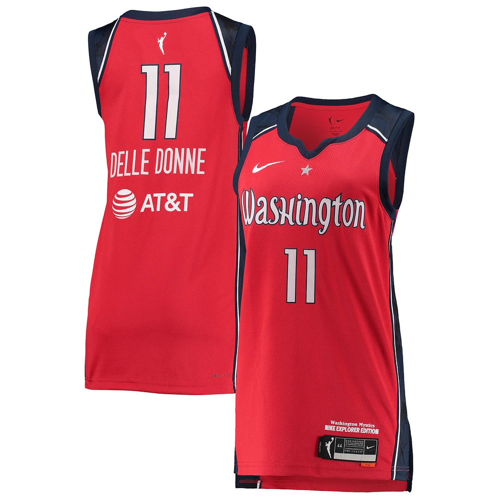 Unisex Nike Elena Delle Donne Red Washington Mystics Explorer Edition Victory Jersey