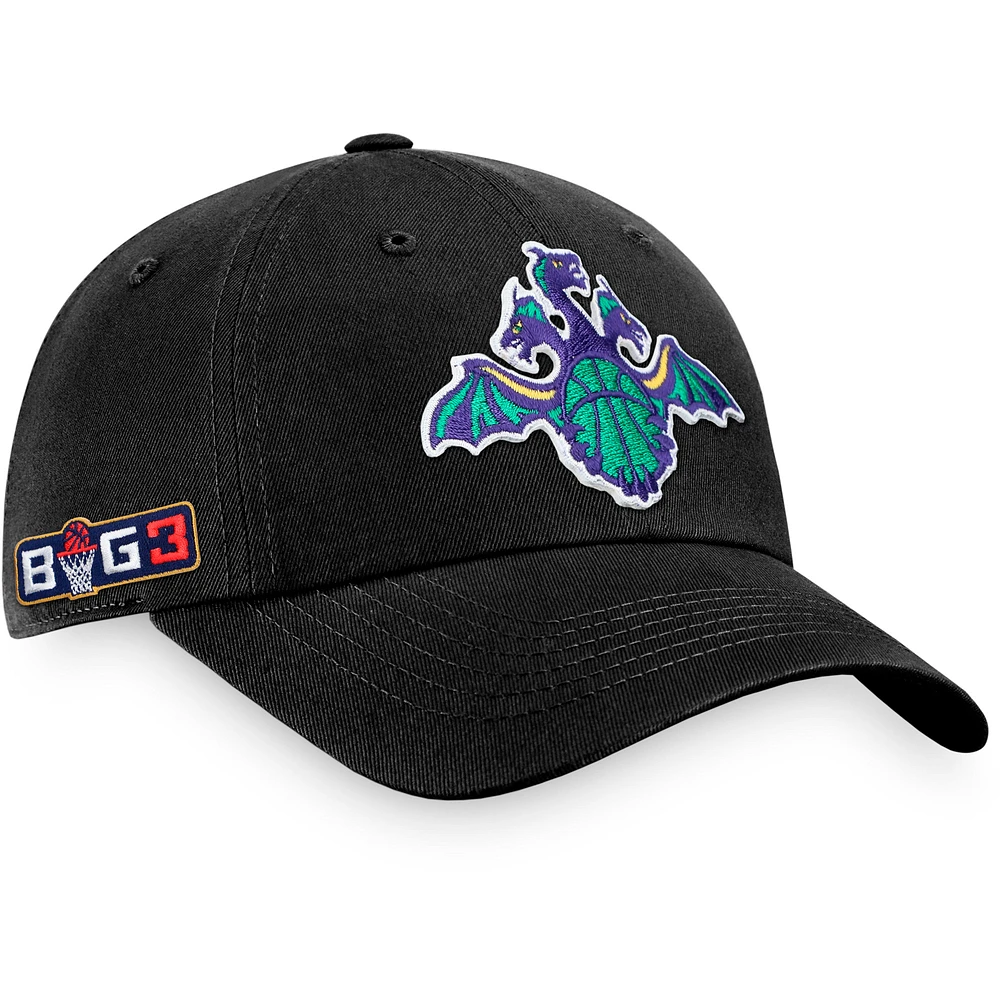 Men's Fanatics Black 3 Headed Monsters Core Adjustable Hat