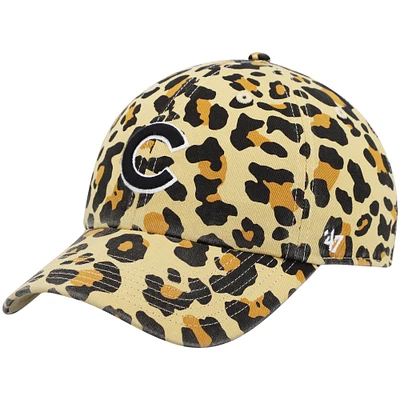 Women's '47 Chicago Cubs Tan Bagheera Cheetah Clean Up Adjustable Hat