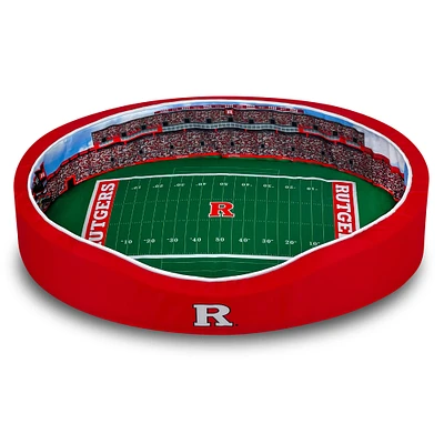 Scarlet Rutgers Scarlet Knights 8'' x 25'' x 38'' Large Stadium Oval Dog Bed