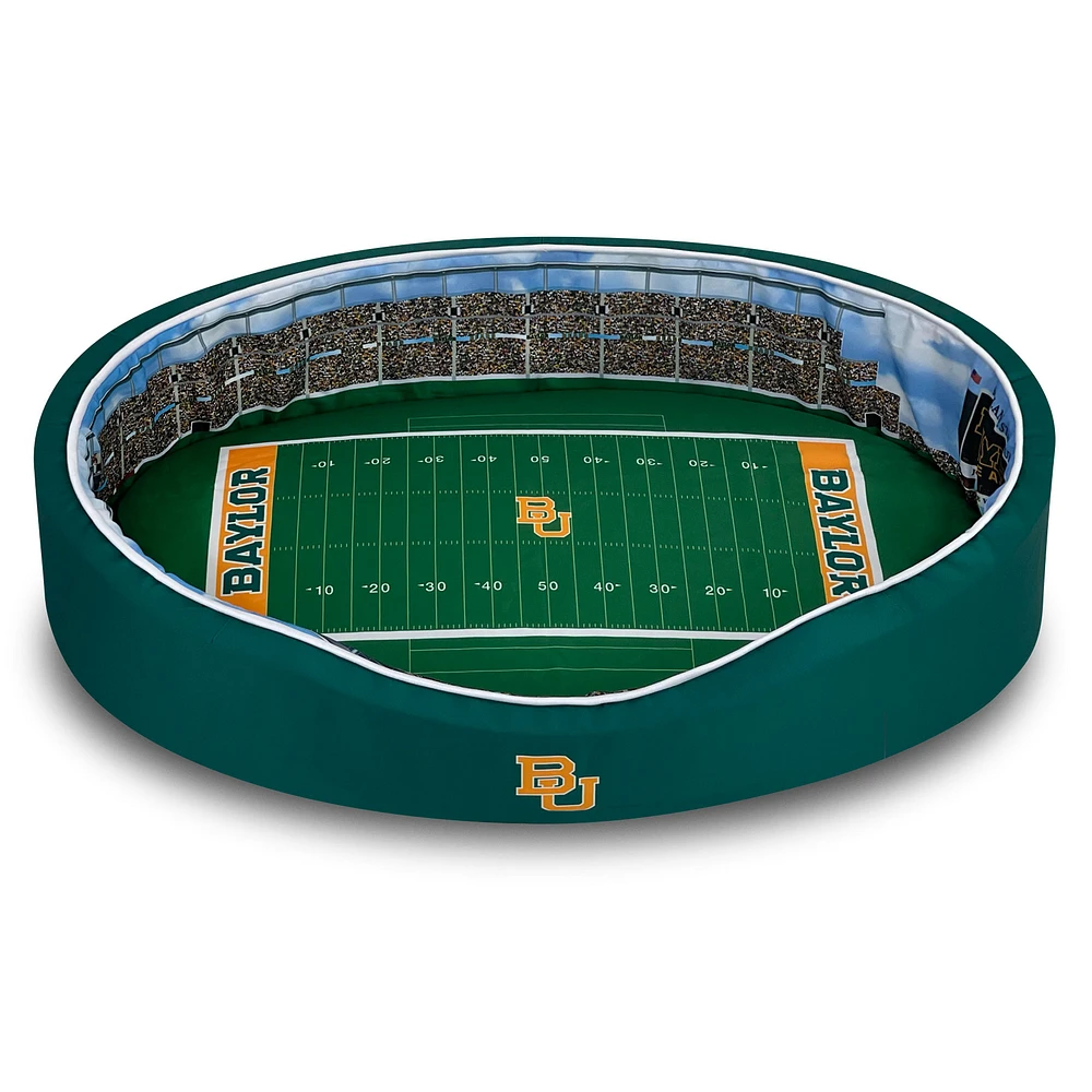 Green Baylor Bears 7'' x 19'' x 23'' Small Stadium Oval Dog Bed