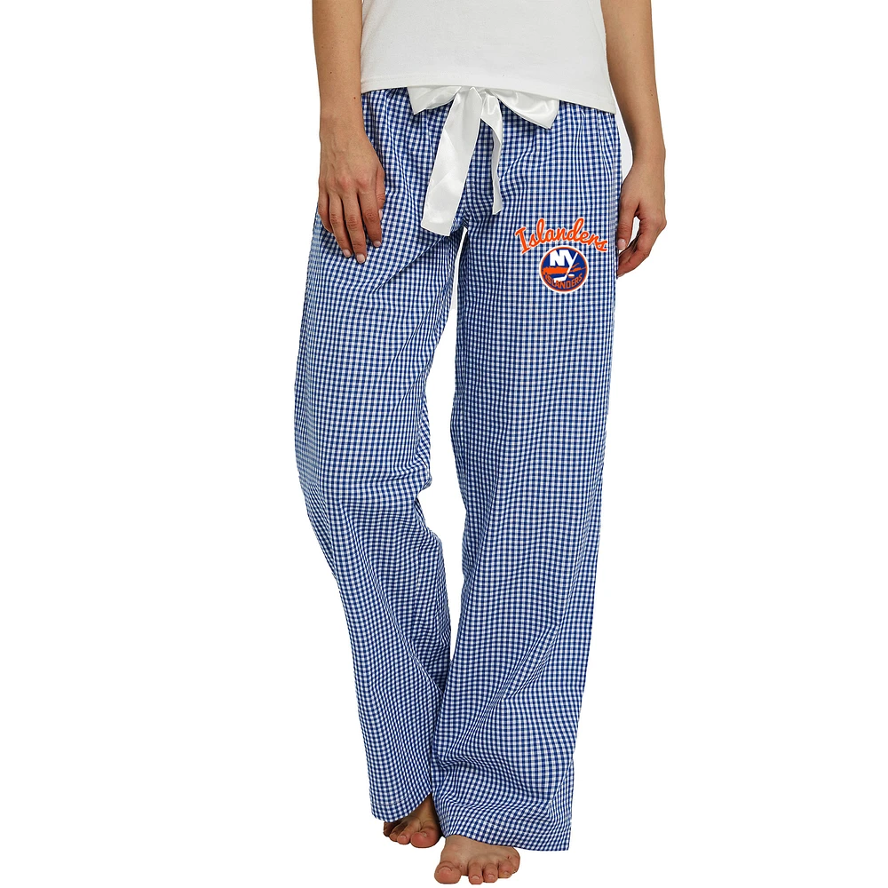 Women's Concepts Sport Royal/White New York Islanders Tradition Woven Pants