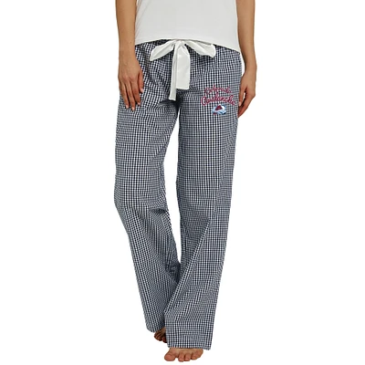 Women's Concepts Sport Navy/White Colorado Avalanche Tradition Woven Pants