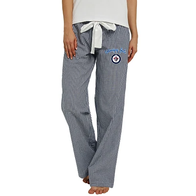 Women's Concepts Sport Navy/White Winnipeg Jets Tradition Woven Pants