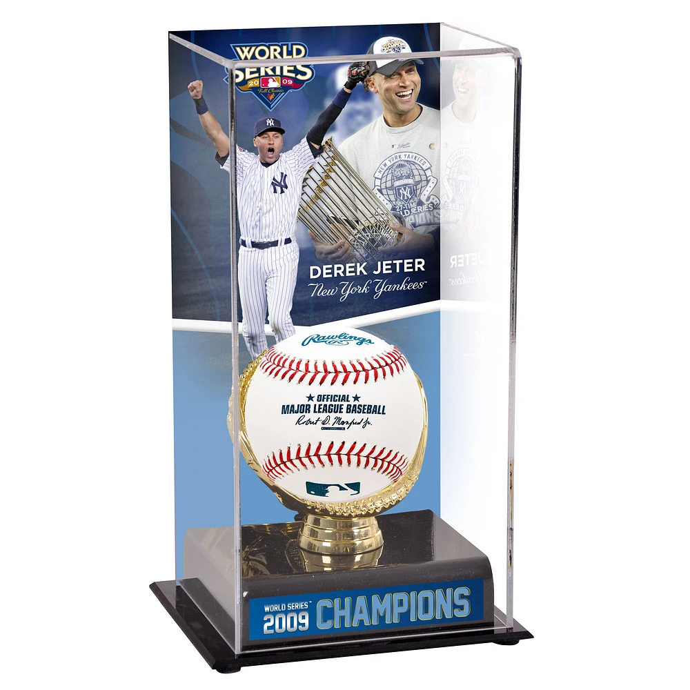Derek Jeter New York Yankees 2009 World Series Display Case with Image