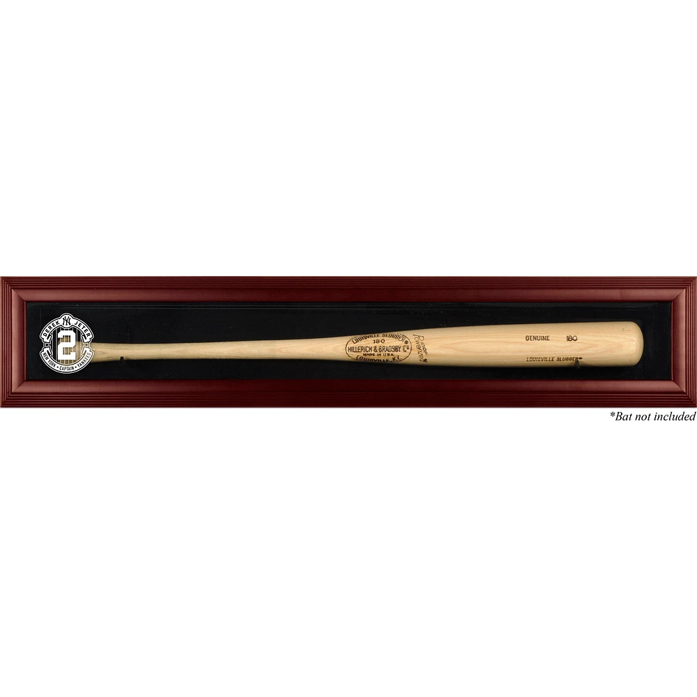 Derek Jeter New York Yankees Mahogany Framed Wall-Mounted #2 Logo Bat Display Case