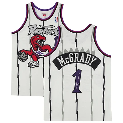 Tracy McGrady Toronto Raptors Autographed Mitchell & Ness 1998 Authentic Jersey with "HOF 17" Inscription