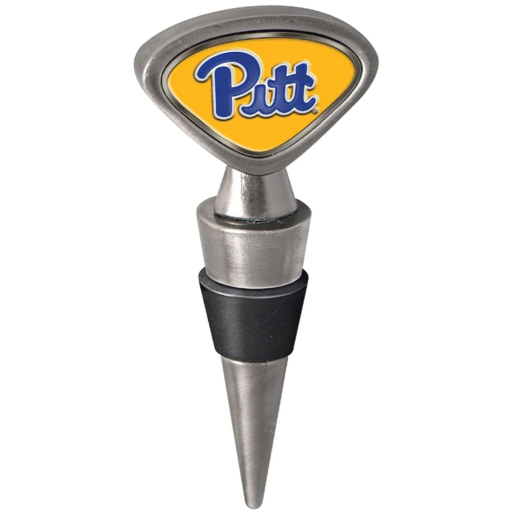 Silver Pitt Panthers Wine Stopper