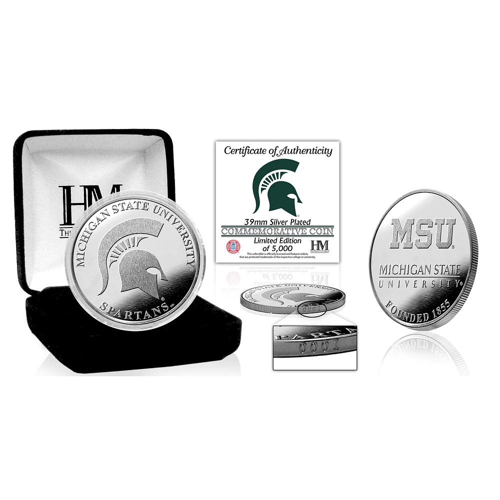 Highland Mint Michigan State Spartans Silver Mint Coin