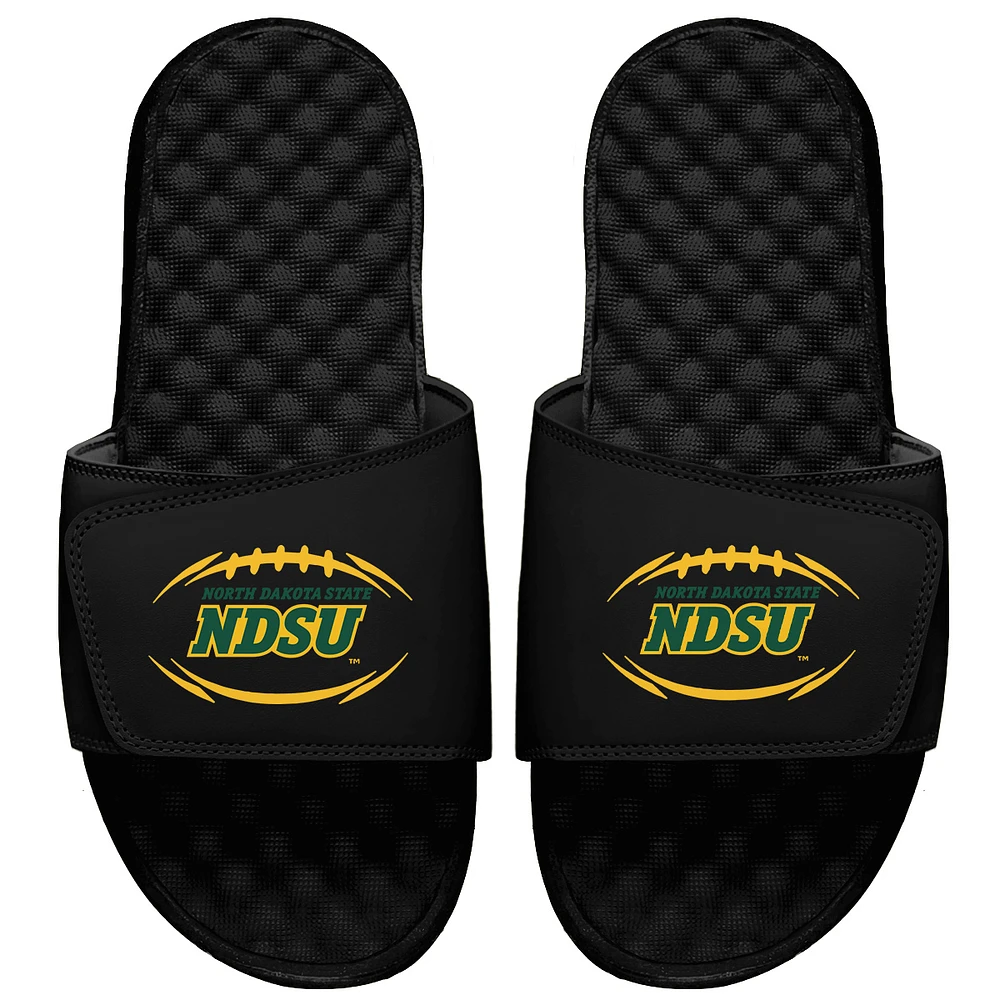 Men's ISlide Black NDSU Bison Football Logo Slide Sandal