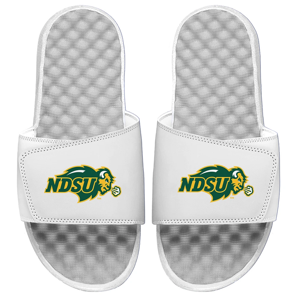 Youth ISlide White NDSU Bison Primary Logo Slide Sandal