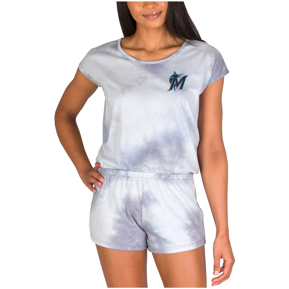 Women's Concepts Sport Gray Miami Marlins Marina Romper