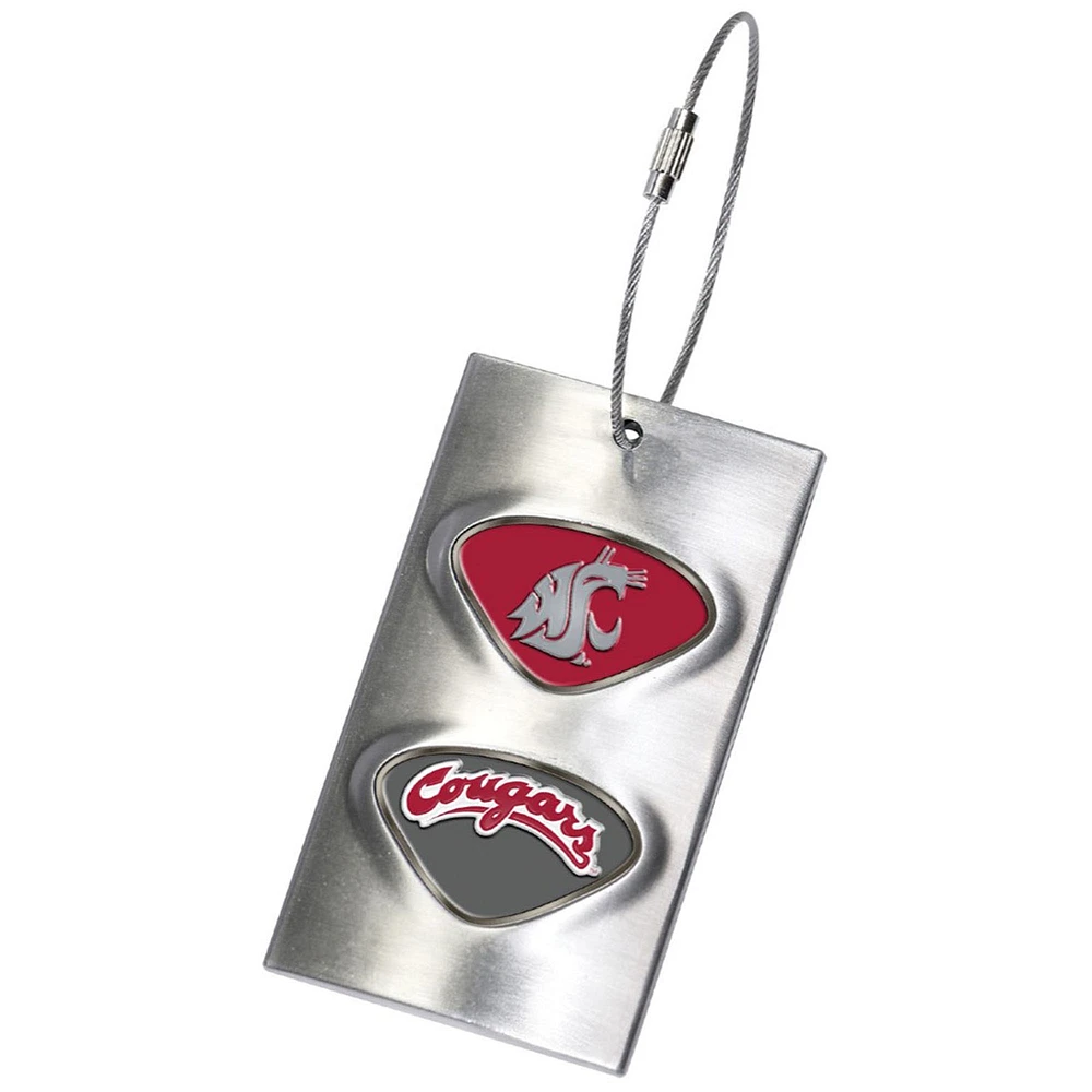 Silver Washington State Cougars Bag Tag