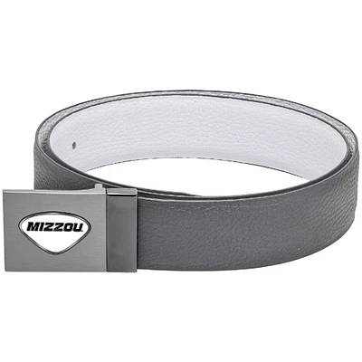 Gray Missouri Tigers Reversible Leather Belt