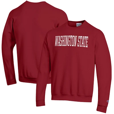 Men's Washington State Cougars Crimson Eco Powerblend Crewneck Pullover Sweatshirt