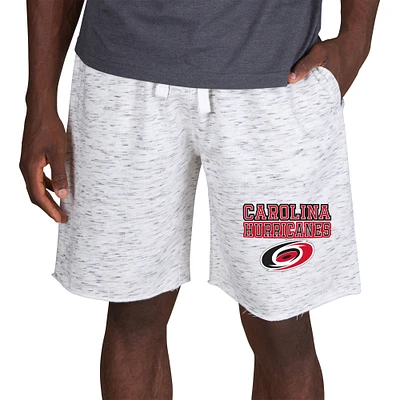 Men's Concepts Sport White/Charcoal Carolina Hurricanes Alley Fleece Shorts
