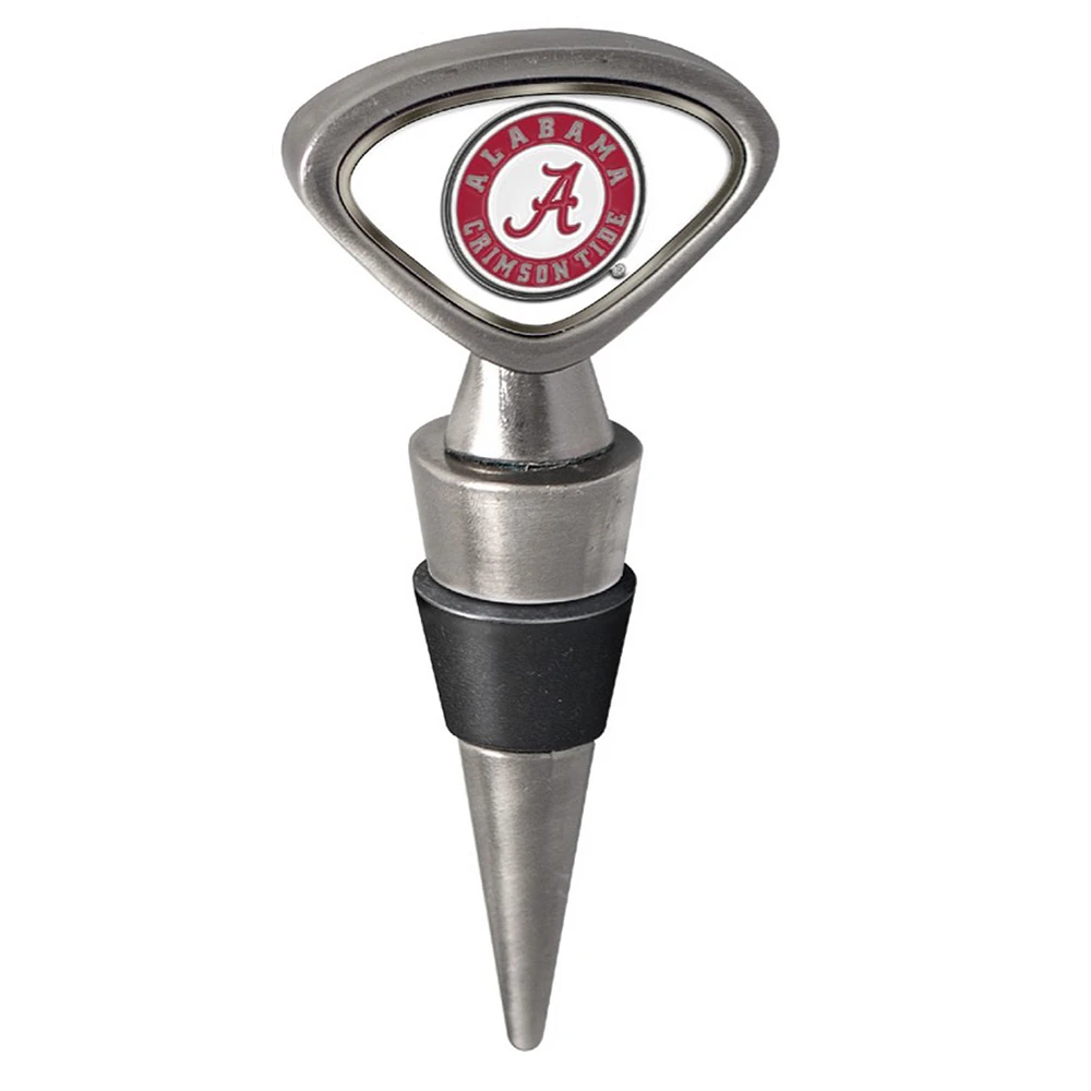 Silver Alabama Crimson Tide Wine Stopper