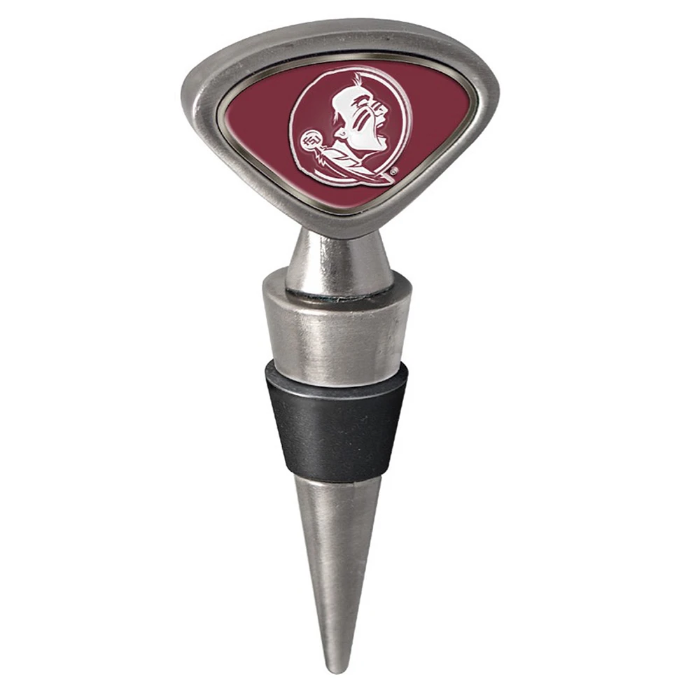 Silver Florida State Seminoles Wine Stopper