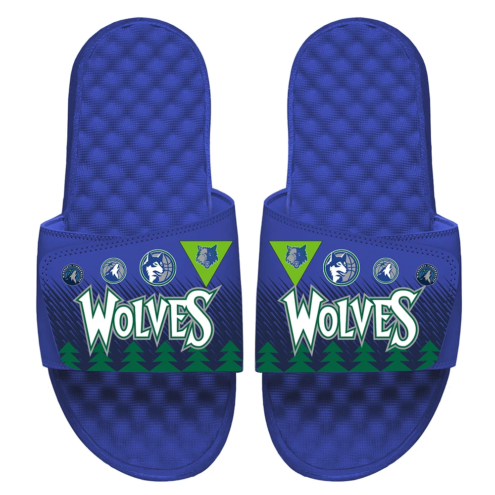 Men's ISlide Royal Minnesota Timberwolves 2021/22 City Edition Jersey Slide Sandals