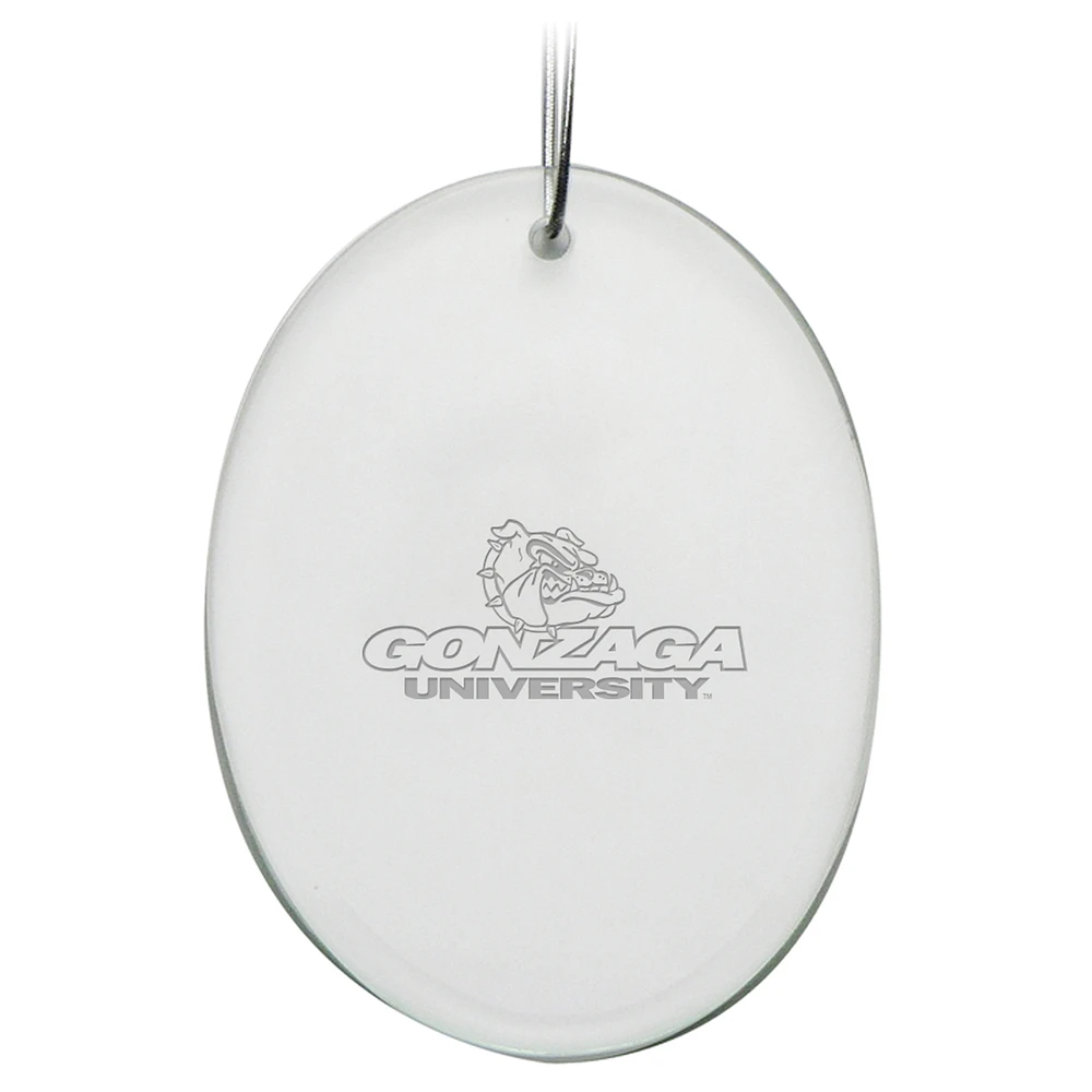 Gonzaga Bulldogs 2.75'' x 3.75'' Glass Oval Ornament