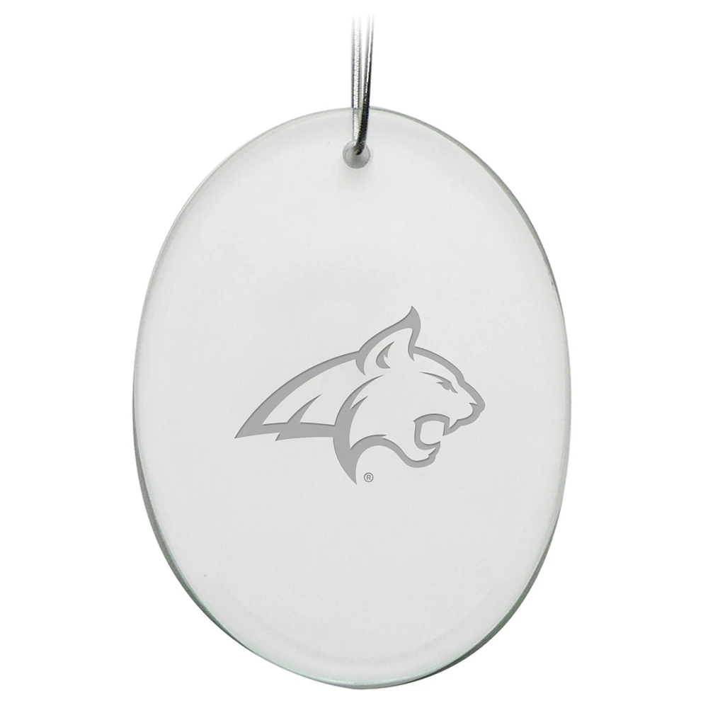 Montana State Bobcats 2.75'' x 3.75'' Glass Oval Ornament