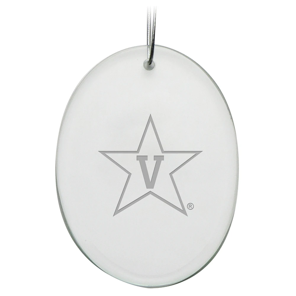 Vanderbilt Commodores 2.75'' x 3.75'' Glass Oval Ornament