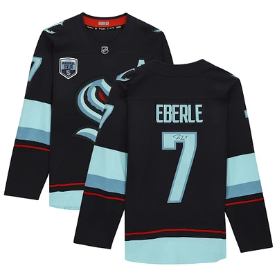 Jordan Eberle Seattle Kraken Autographed Navy Fanatics Breakaway Jersey with Inaugural Season Jersey Patch