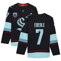 Jordan Eberle Seattle Kraken Autographed Navy Fanatics Breakaway Jersey with Inaugural Season Jersey Patch