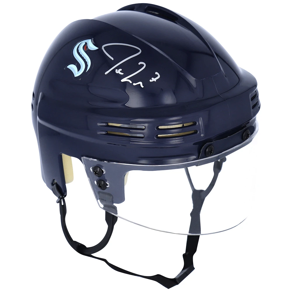 Jordan Eberle Seattle Kraken Autographed Navy Mini Helmet