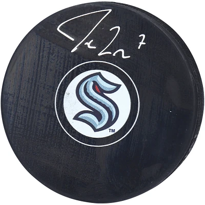 Jordan Eberle Seattle Kraken Autographed Hockey Puck