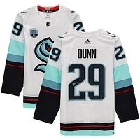 Vince Dunn White Seattle Kraken Autographed adidas Authentic Jersey with Inaugural Season Patch